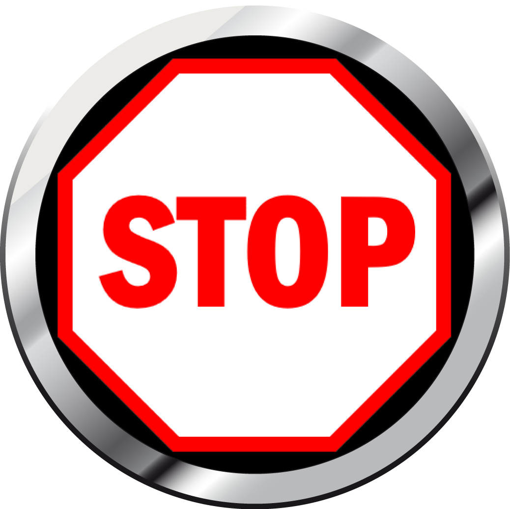 stop signs projected